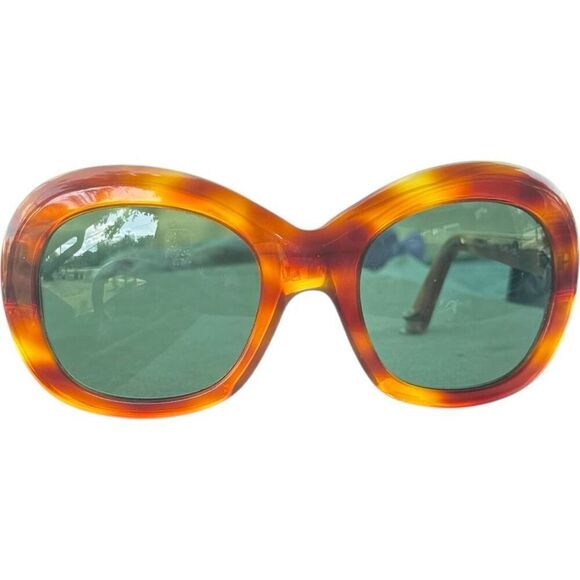 Y2K 1990s Vintage FRANÇOIS PINTON Jacky O Regard Tortoiseshell Oversized Sunglas - Picture 6 of 10